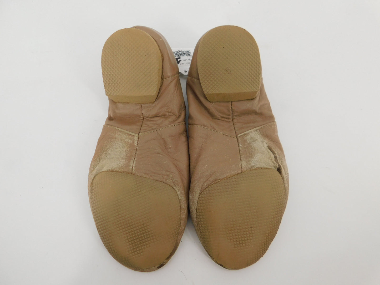 Pre-Owned Jazz Shoes Dancing Fair Big Kid 1M Top Elastic Leather Slip On
