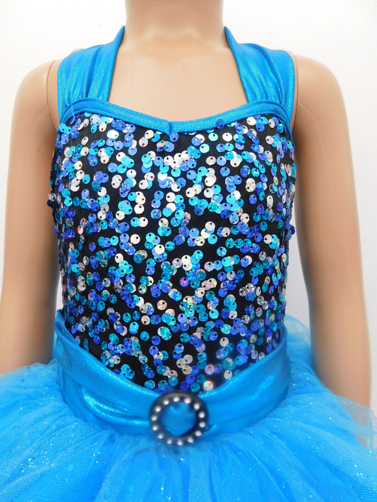 Pre-Owned Costume Costume Gallery  19111 XS Child Turquoise  Jazz