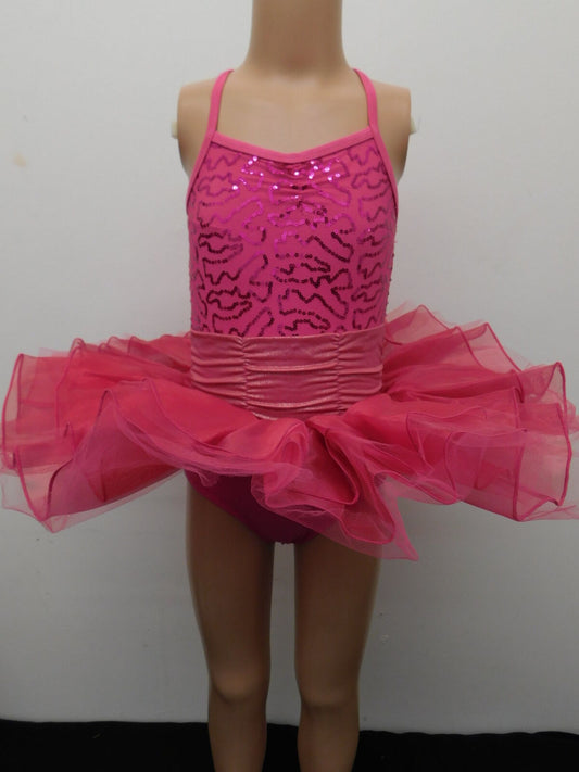 Pre-Owned Costume IBTOM   Medium Child Hot Pink  Ballet
