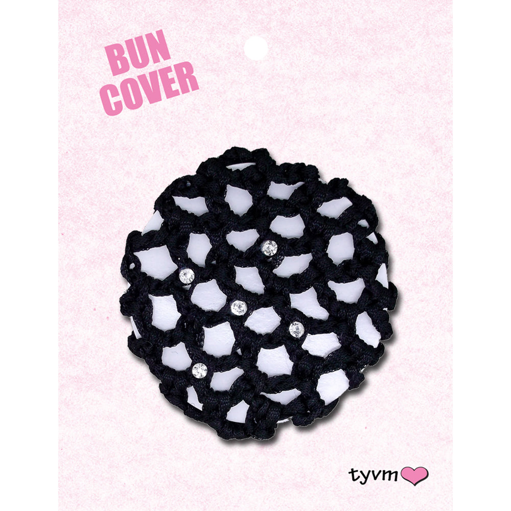 New Bun Cover from tyvm Braided with rhinestones Small 3" Ballet