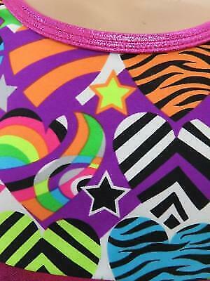 Pre-Owned Costume Curtain Call  E1351 Large Child Colorful 60's Dress Jazz