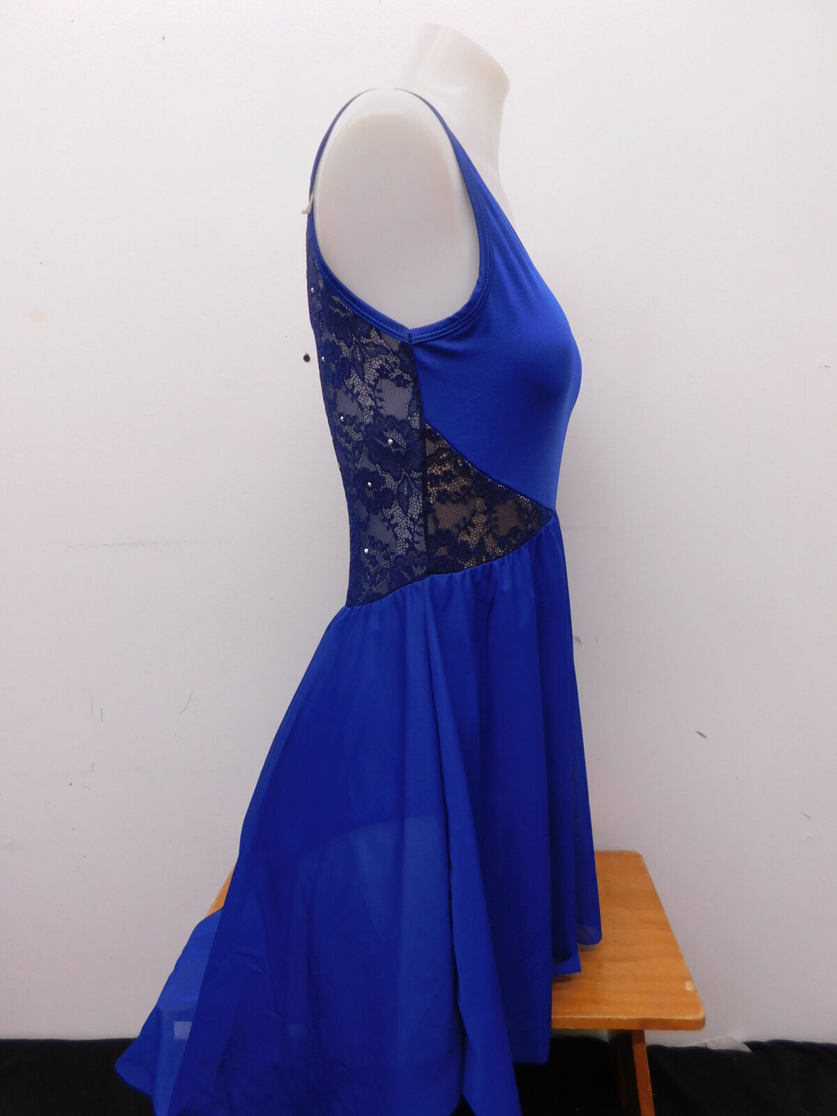 Pre-Owned Costume Unbranded   Small Adult Royal Blue Flowy Dress Contemporary