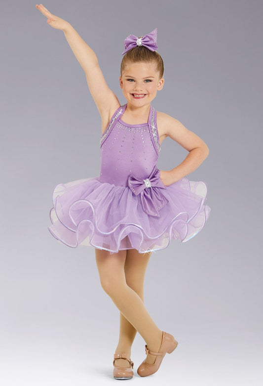 Pre-Owned Costume Weissman  12220 Small Child Lavender Tutu Ballet Tap Sequins and Stones