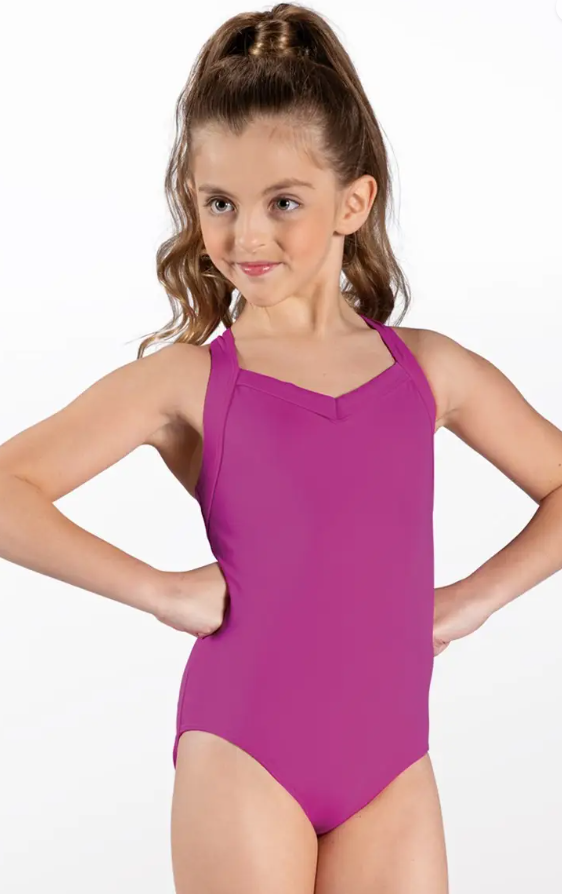Pre-Owned Leotard Balera MT12647 Adult Medium Plum Pink Jazz Modern