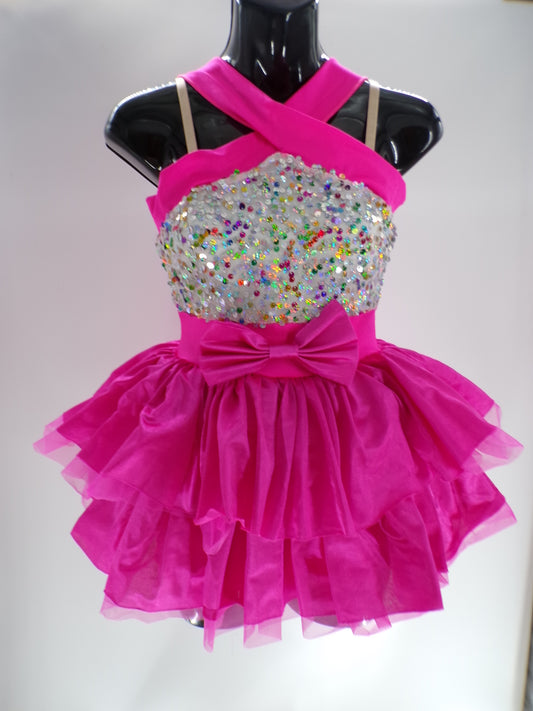 Pre-Owned Costume Curtain Call  E1787 Small Adult Pink  Jazz