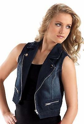 Pre-Owned Costume Vest AH6716 Weissman Dark Denim Medium Child