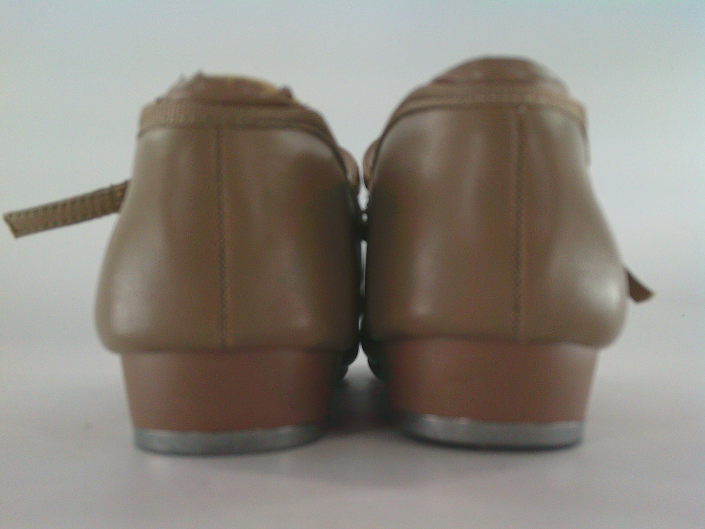 Pre-Owned Tap Shoes Dancing Fair Kids 1M Mary Jane Leather Buckle Student