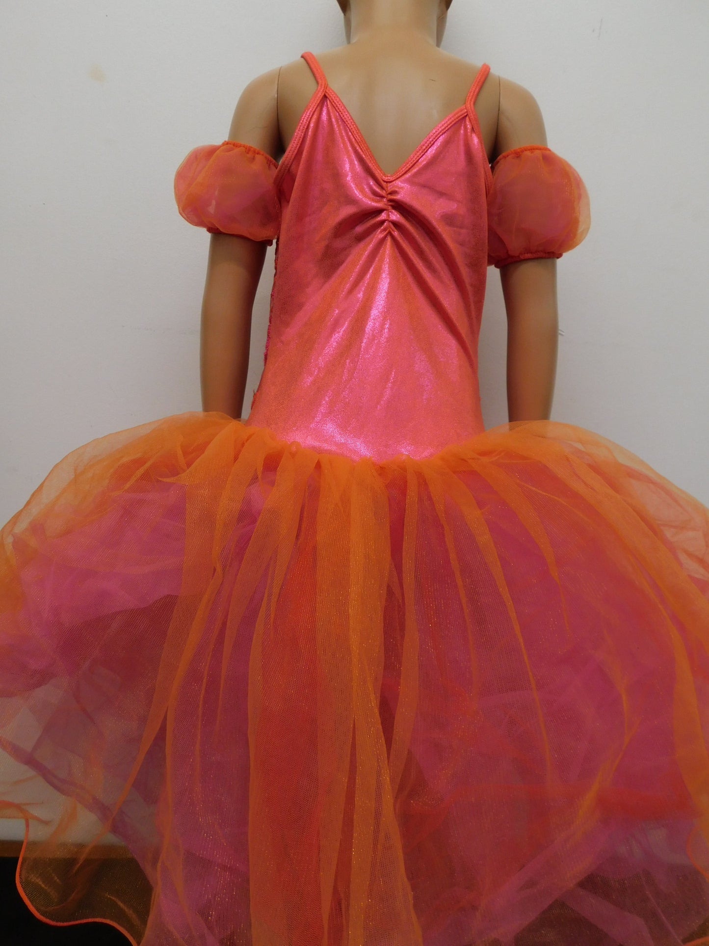 Pre-Owned Costume Curtain Call  C505 Medium Child Orange  Ballet