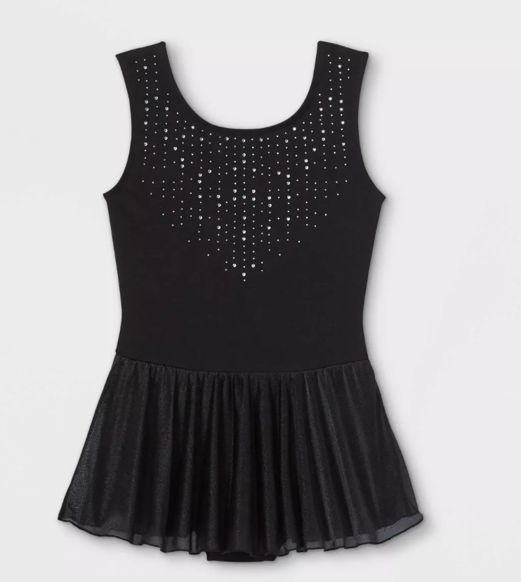 Pre-Owned Dress Cat & Jack   Large Child Black  Ballet Tap