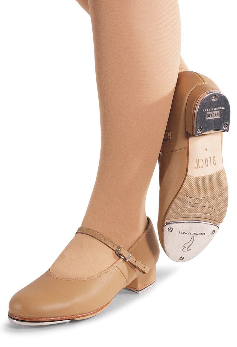 Pre-Owned Tap Shoes Bloch Adult 5M Mary Jane Leather Buckle