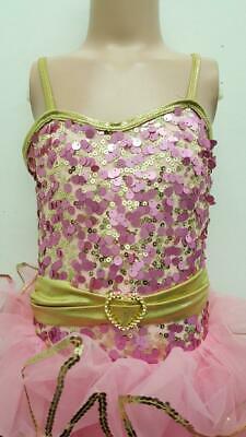 Pre-Owned Costume Curtain Call  E1143 Small Child Pink  Jazz
