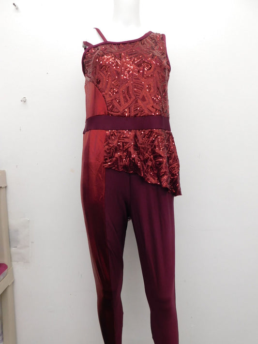 Pre-Owned Costume Wish Come True  22055 XXL Child Burgundy  Jazz