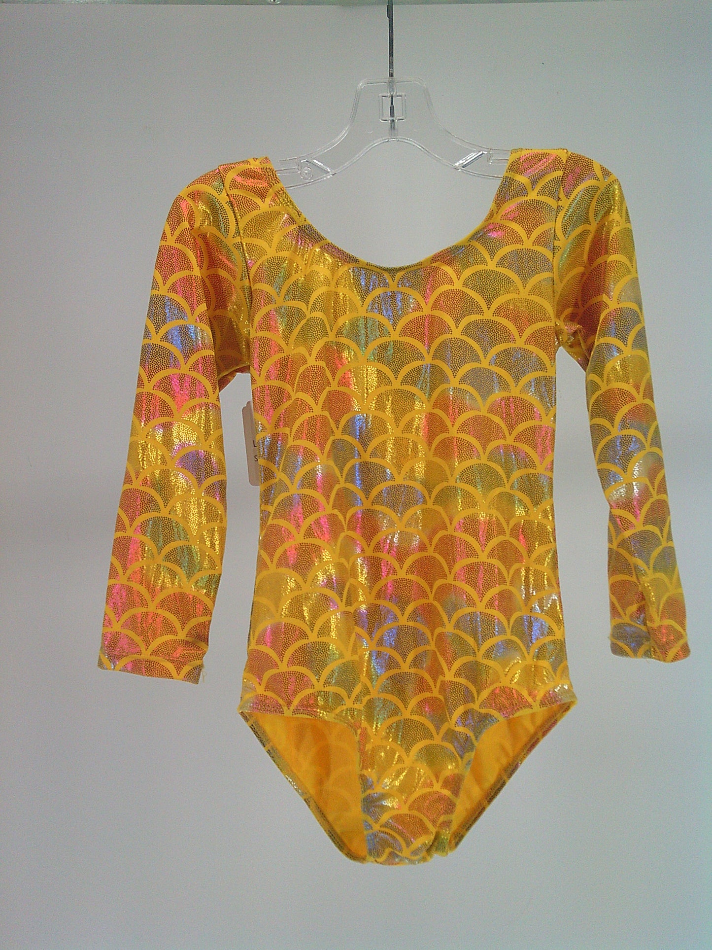 Pre-Owned Leotard No Tag   Small Child Yellow  Acro Jazz Cheer