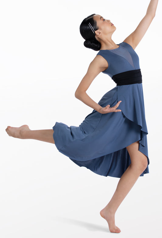 Pre-Owned Costume Weissman 14350 Medium Adult Blue Flowy Dress Contemporary