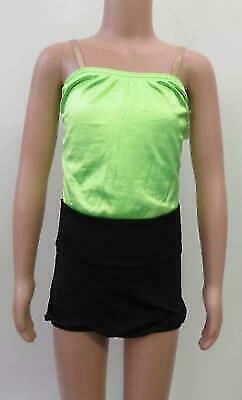 Pre-Owned Costume Weissman 6866 Large Child Green Jazz Tap Rhinestones