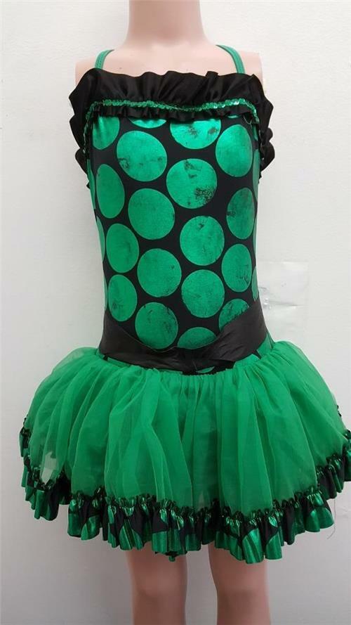 Pre-Owned Costume Curtain Call  E330 Small Child Kelly Green  Jazz