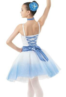 Pre-Owned Costume Weissman  10302 Large Child Black White Tutu Ballet Sequin