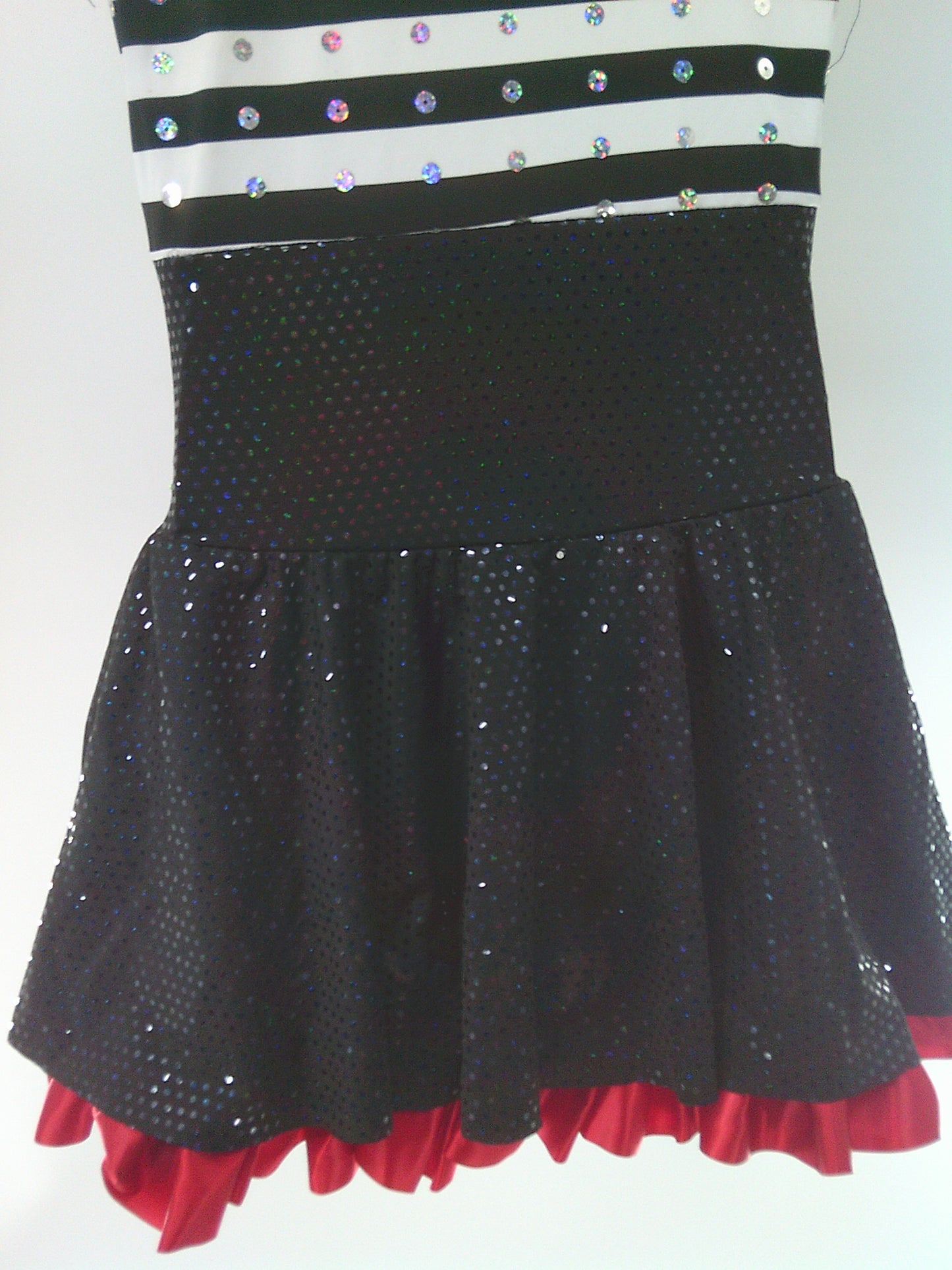 Pre-Owned Costume Costume Gallery   Large Child Red Stripes Jazz Sequin Jailhouse Rock