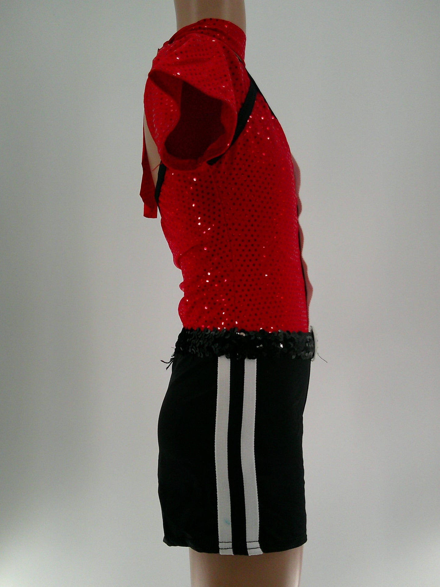 Pre-Owned Costume Gallery  15388 Medium Child Red Unitard Jazz Sequin