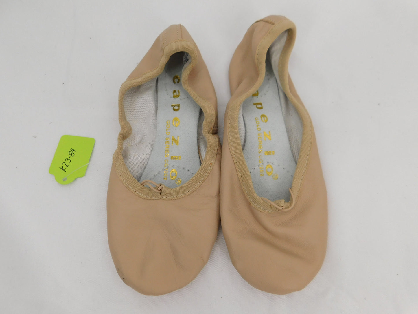 Pre-Owned Ballet Shoes Capezio Big Kid 4M Tie Drawstring Leather  Split Sole