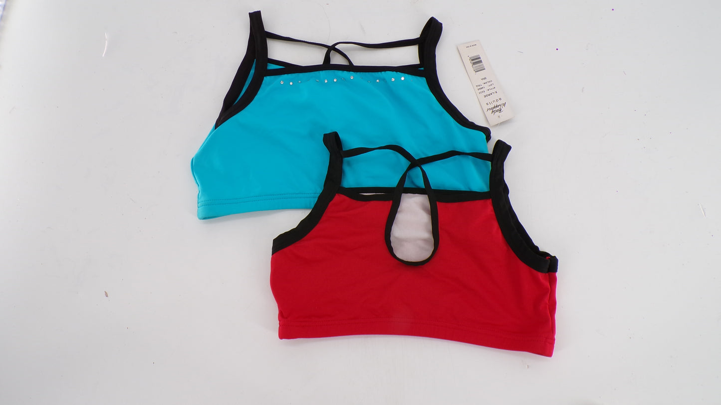 New Sports Bra Body Wrappers 5233 Medium Adult  Red  Jazz