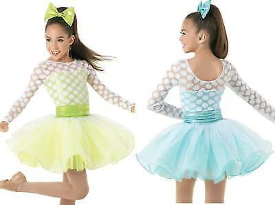Pre-Owned Costume Weissman  9750 Small Child Green Dress Jazz