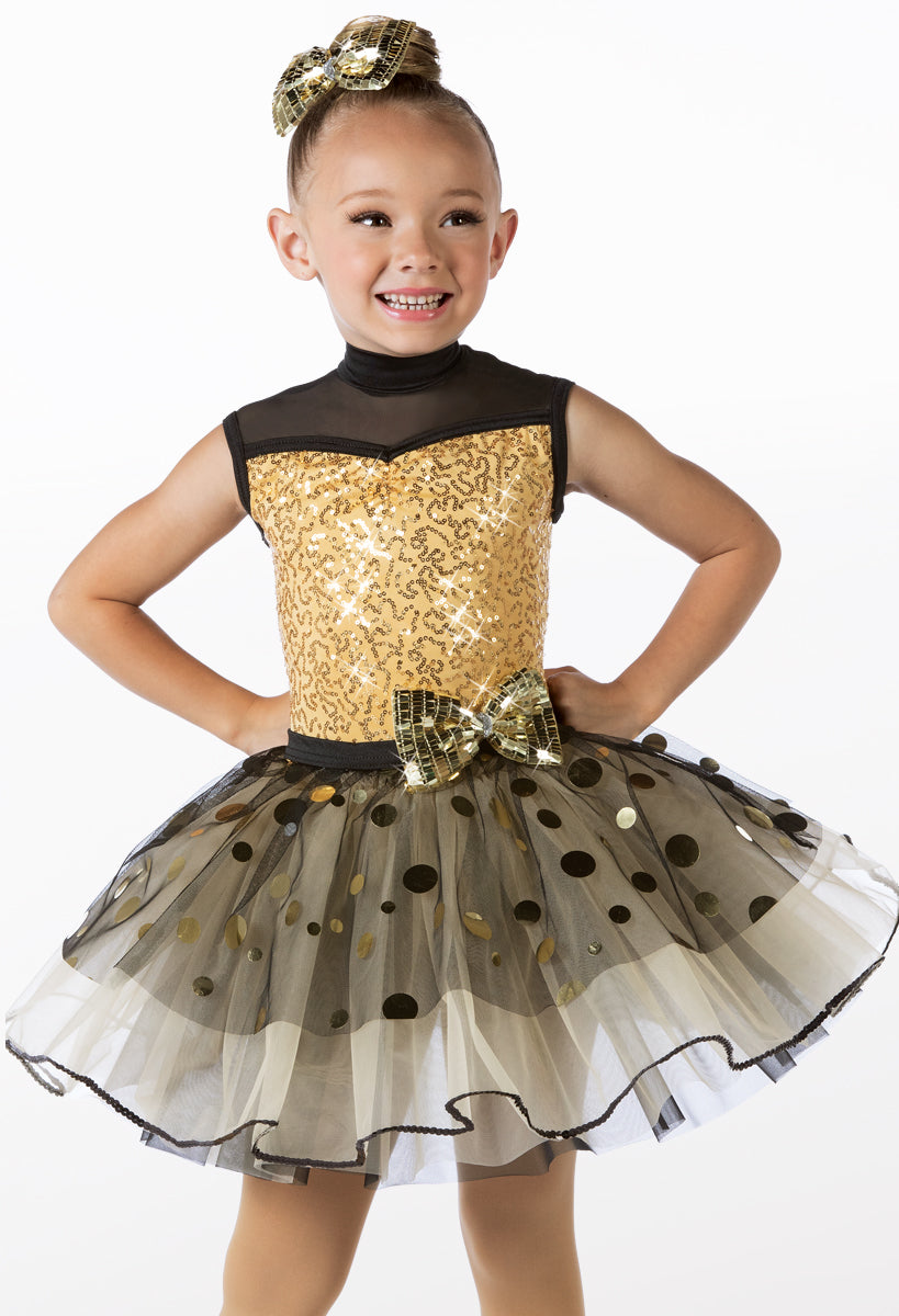 Pre-Owned Costume Weissman  14374 XL Child Gold  Jazz Sequin
