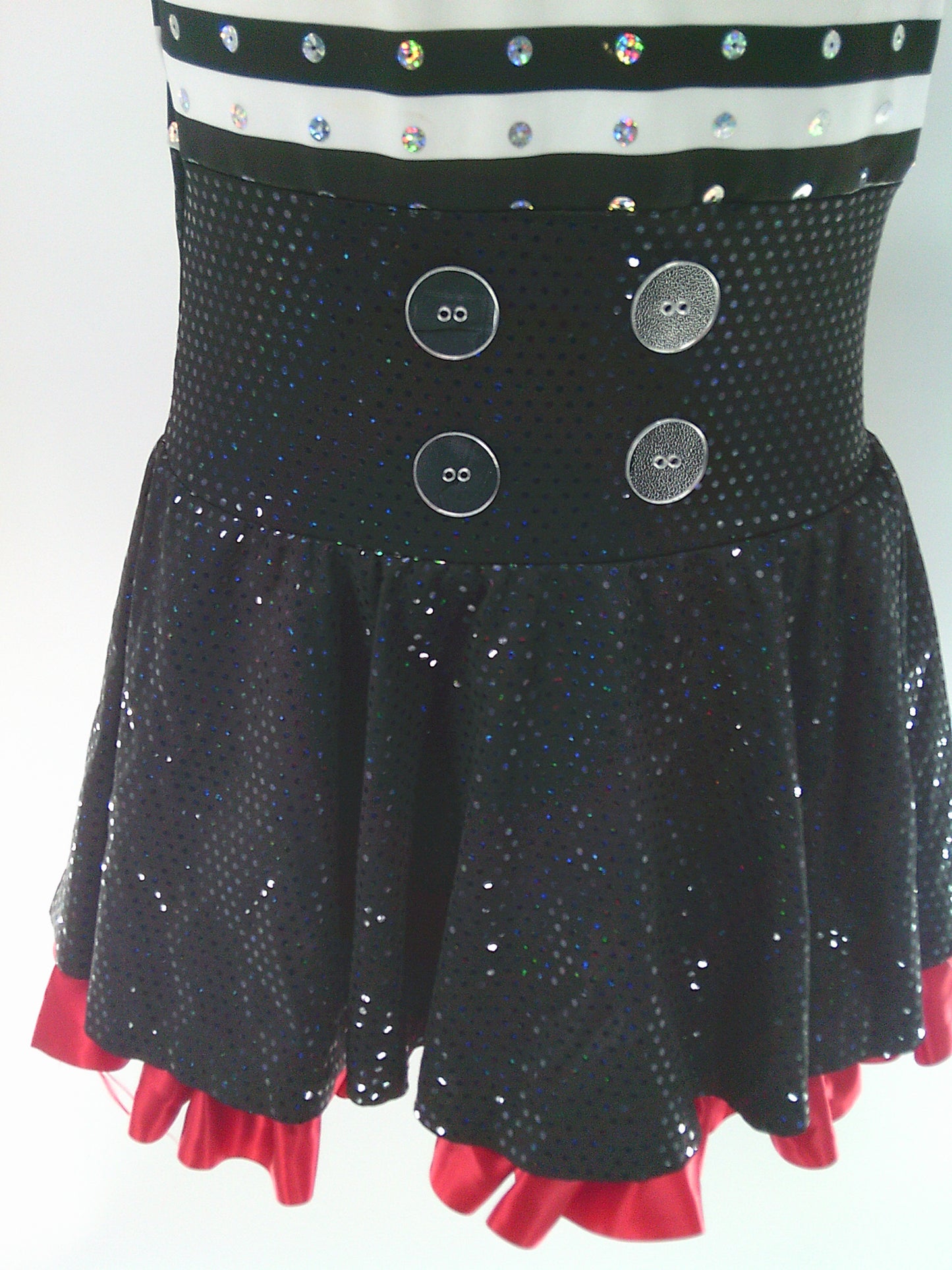 Pre-Owned Costume Costume Gallery   Large Child Red Stripes Jazz Sequin Jailhouse Rock