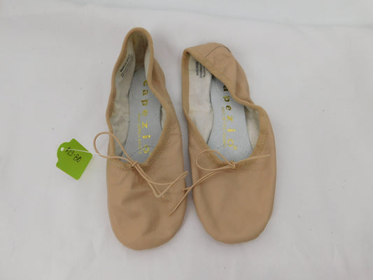 Pre-Owned Ballet Shoes Capezio Adult 5A Tie Drawstring Leather  Split Sole
