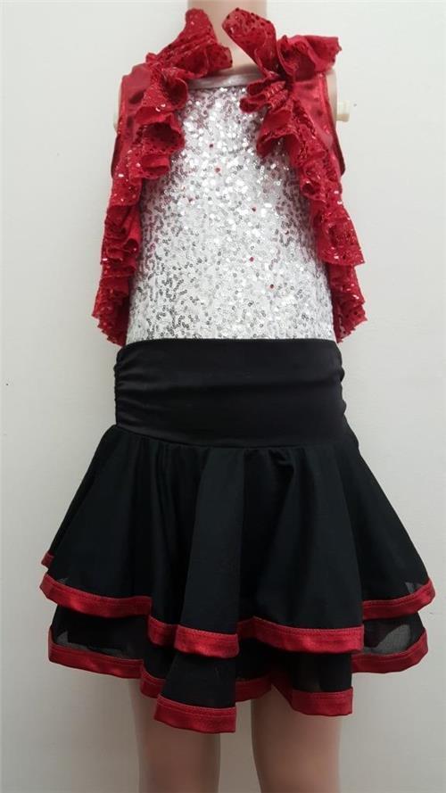 Pre-Owned Costume Dansco   Medium Child Red  Jazz
