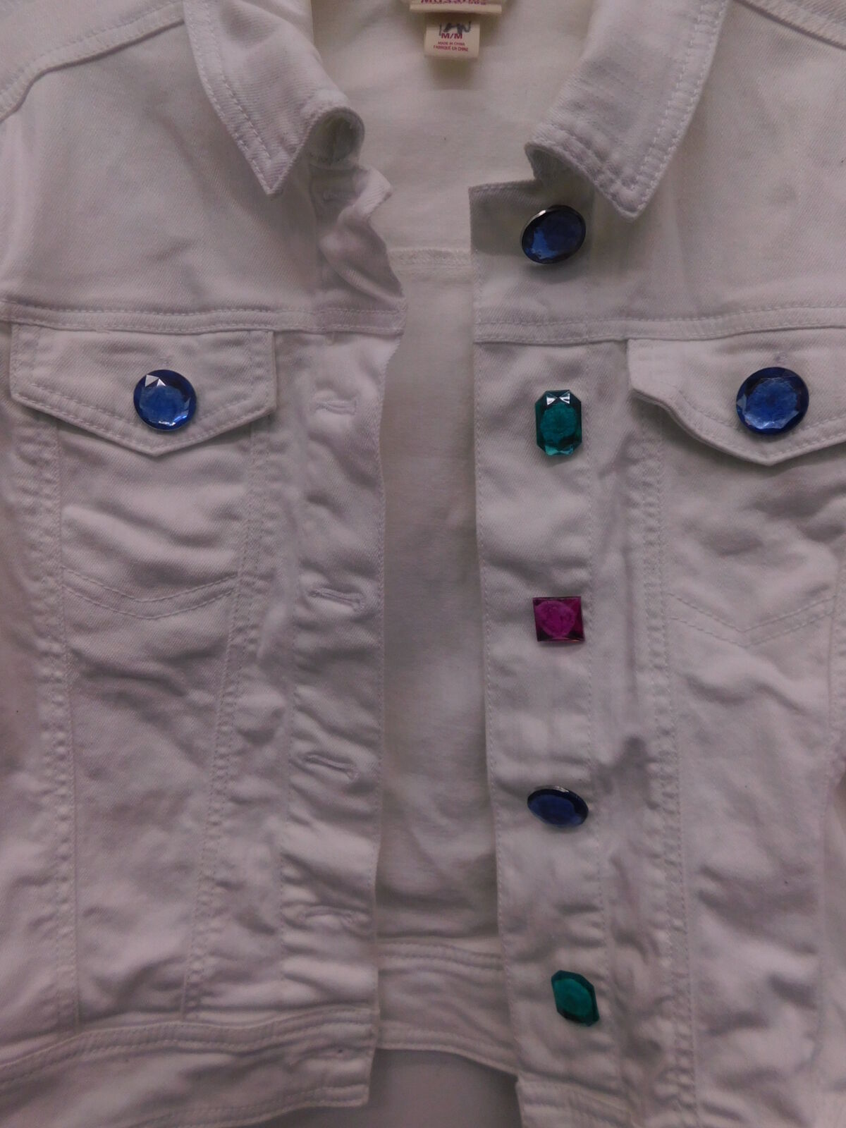 Pre-Owned Jacket Mossimo   Medium Adult White  Hip Hop Tap