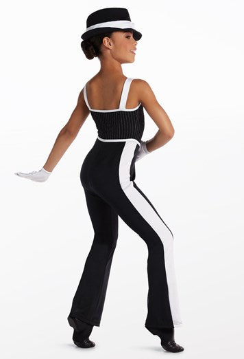 Pre-Owned Costume Weissman  15726 Large Child Black  Jazz Rhinestones