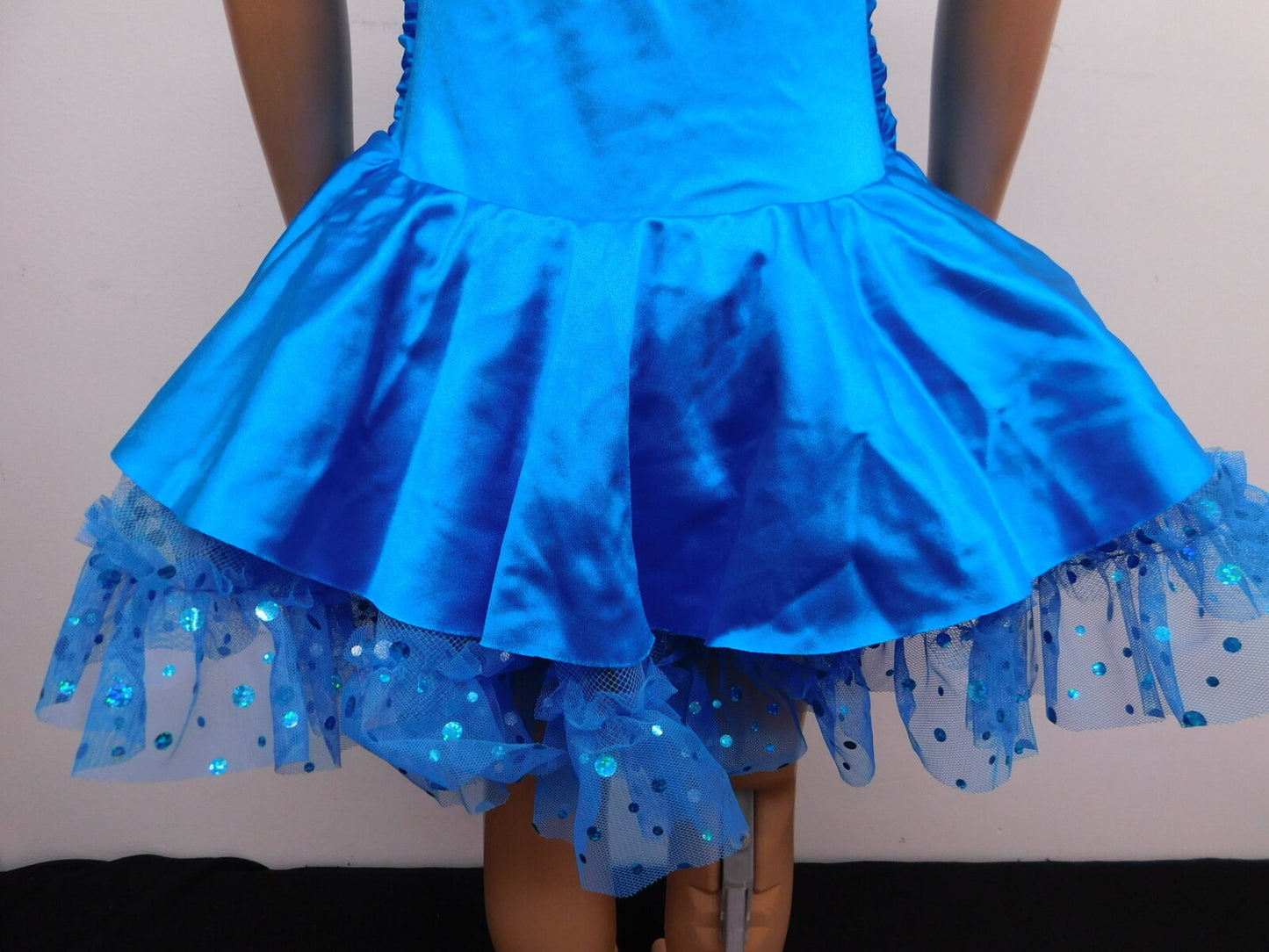 Pre-Owned Costume Curtain Call  E1231 Medium Child Turquoise  Jazz