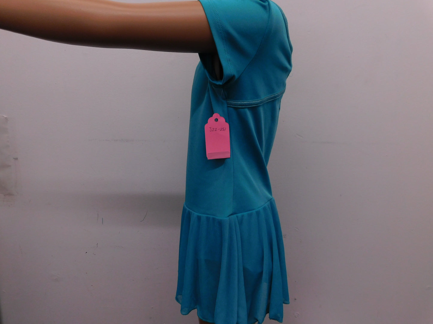Pre-Owned Silver Blue Green Capezio  FS6624C Medium Child Teal  Ballet Tap
