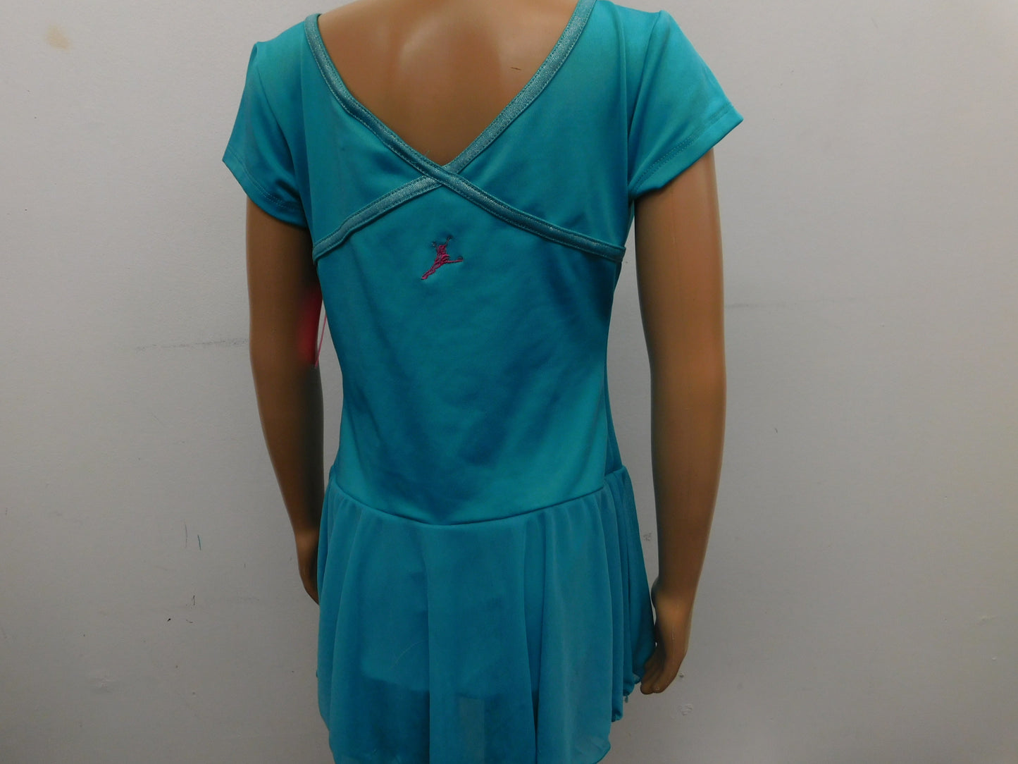 Pre-Owned Silver Blue Green Capezio  FS6624C Medium Child Teal  Ballet Tap