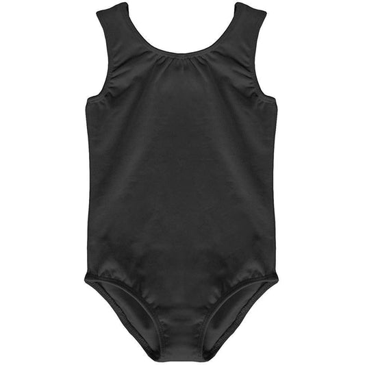 Pre-Owned Leotard Dancina Medium Child Black Ballet Jazz Tank Cotton