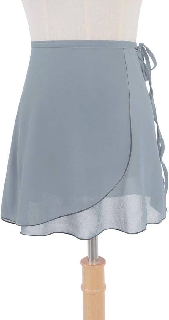 Pre-Owned Wrap Skirt Mirella Adult Slate Gray Blue Ballet Pointe