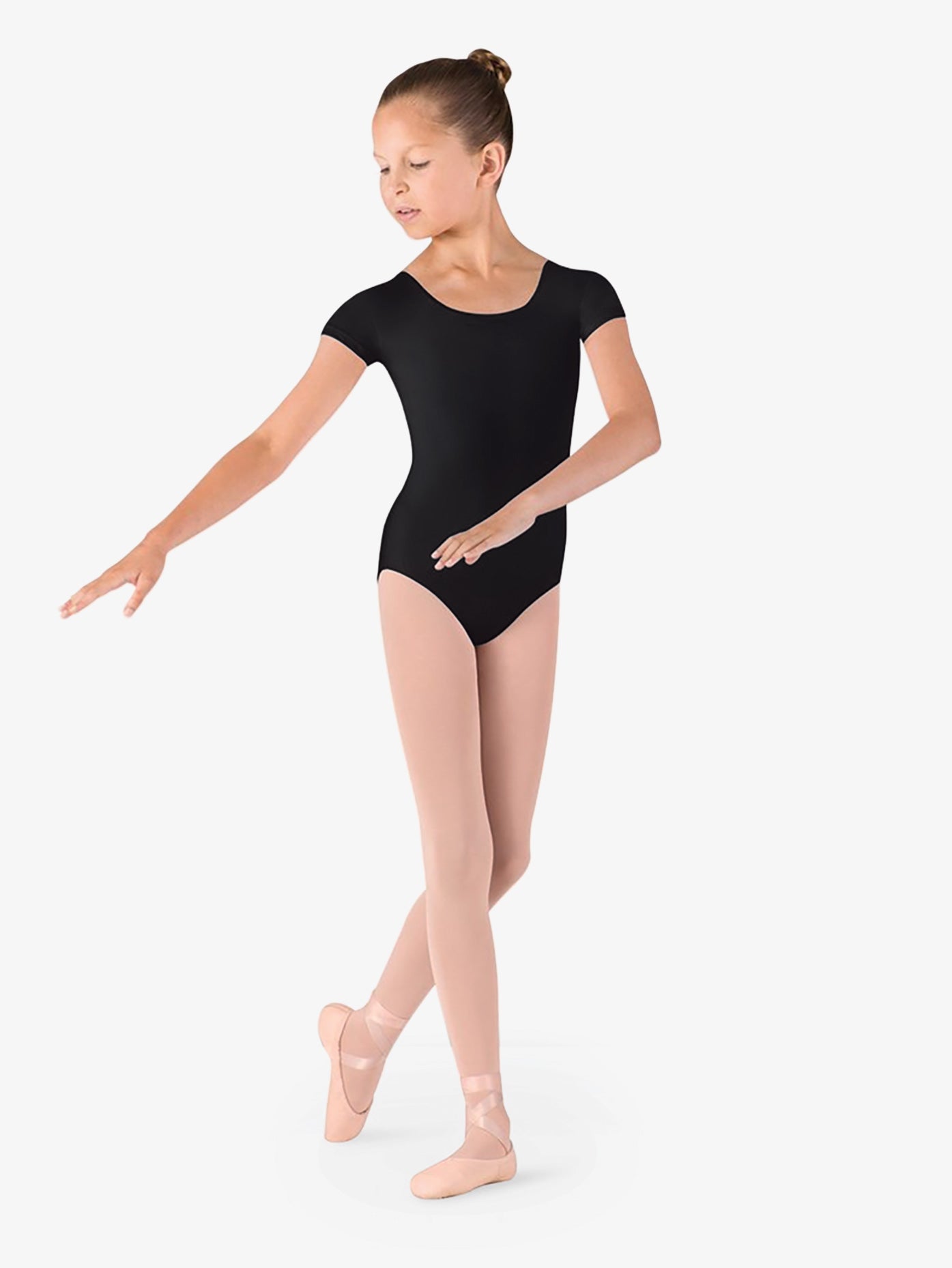 Pre-Owned Leotard Bloch  L5602 Medium Child Black  Ballet Tap Jazz