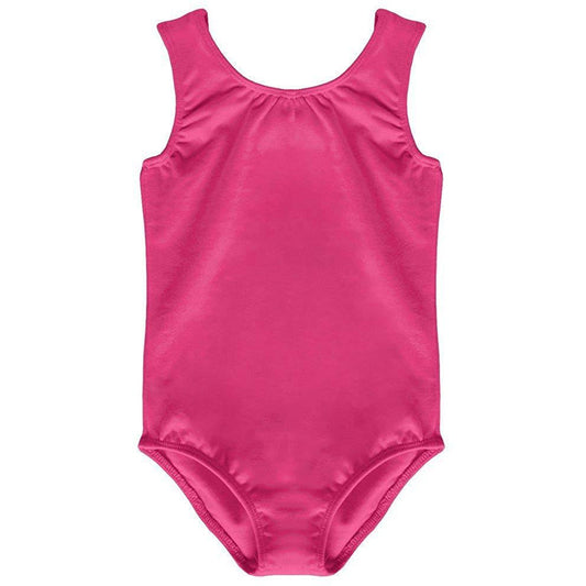 Pre-Owned Leotard Dancina Medium Child Hot Pink Ballet Jazz Tank Cotton