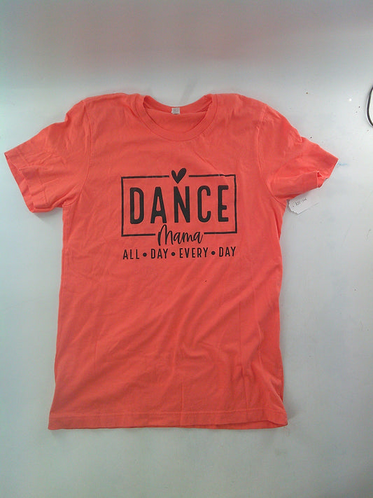 Pre-Owned Tshirt Dance Mom Orange Medium Adult