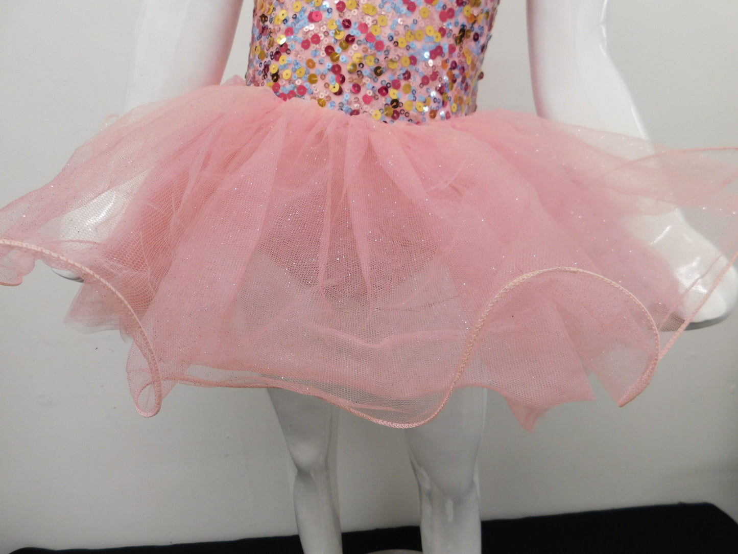 Pre-Owned Costume Weissman  9013 Small Child Pink Dress Ballet Sequin