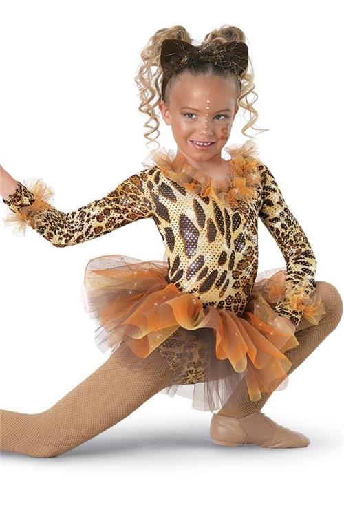 Pre-Owned Costume Weissman  9024 Large Child Gold Leopard  Jazz