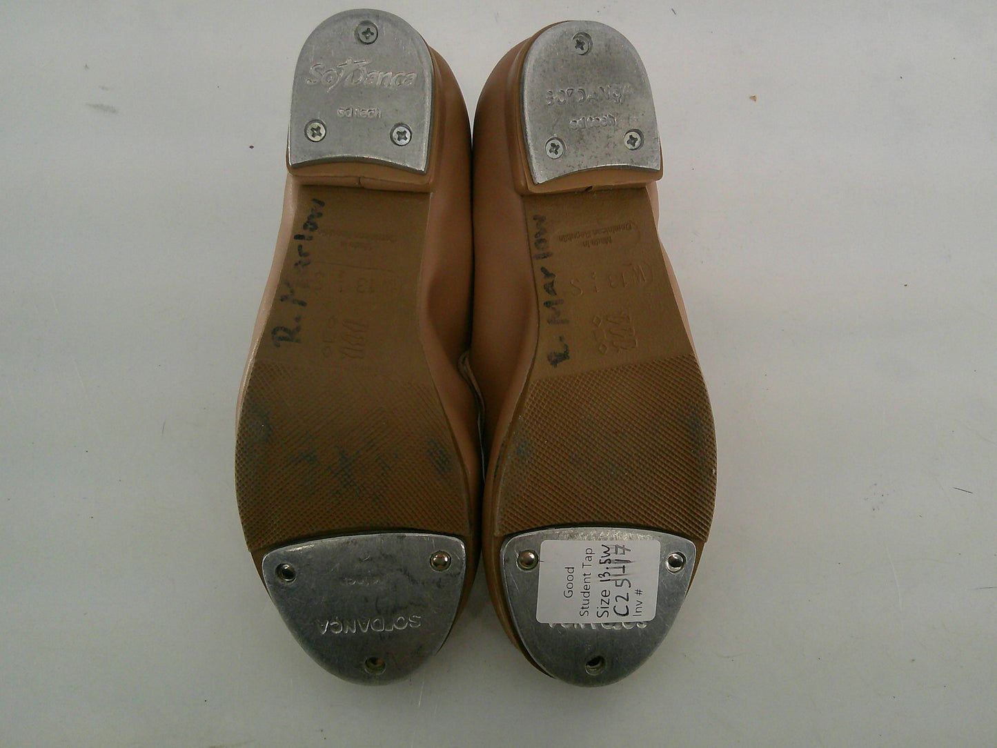 Pre-Owned Tap Shoes SoDanca Little Kids 13.5W Mary Jane Leather Loop Strap