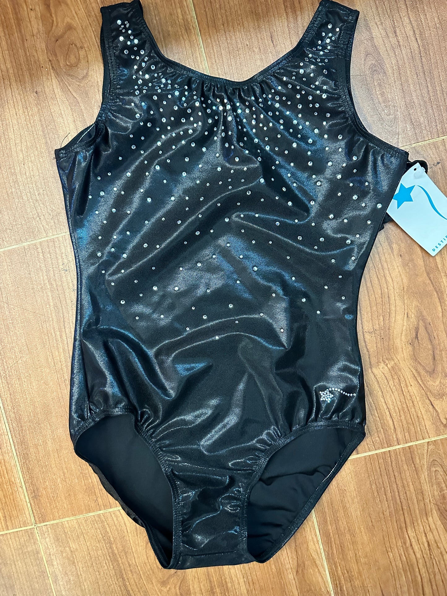 New Leotard Destira Mystique Confidence Adult  Black  Acro Tumbling