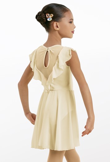 Pre-Owned Costume Weissman  10849 Large Child Sage Lace Dress Contemporary Lyrical