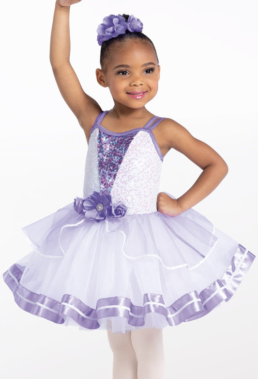 Pre-Owned Costume Weissman  12859 Medium Child Purple  Ballet Sequin