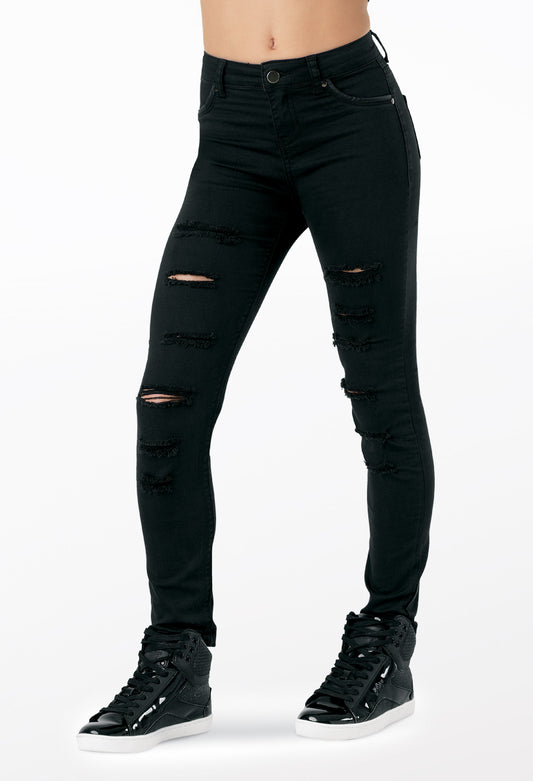 Pre-Owned Jeggings Urban Groove  AH9210 Large Child Black  Jazz