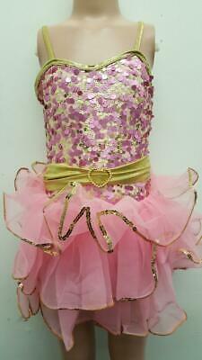 Pre-Owned Costume Curtain Call  E1143 Small Child Pink  Jazz