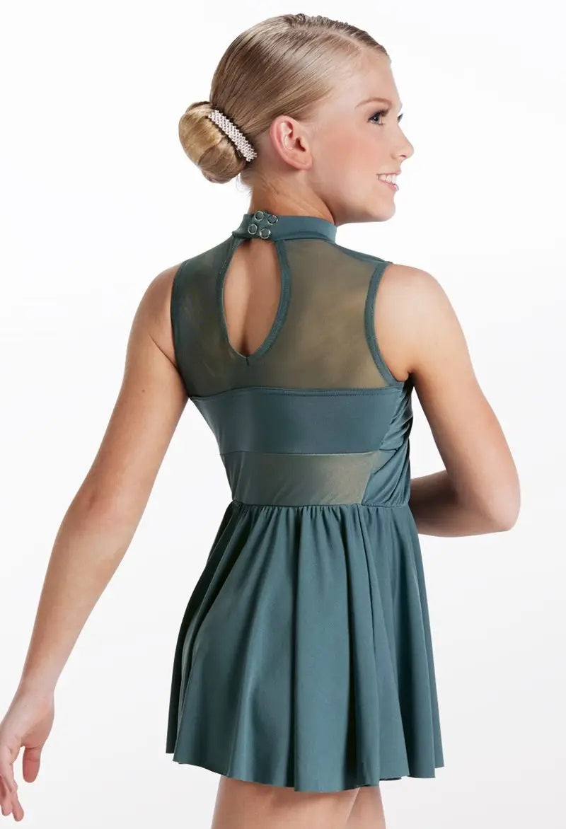 Pre-Owned Costume Weissman 13425 Small Adult Green Dress Lyrical Sequin