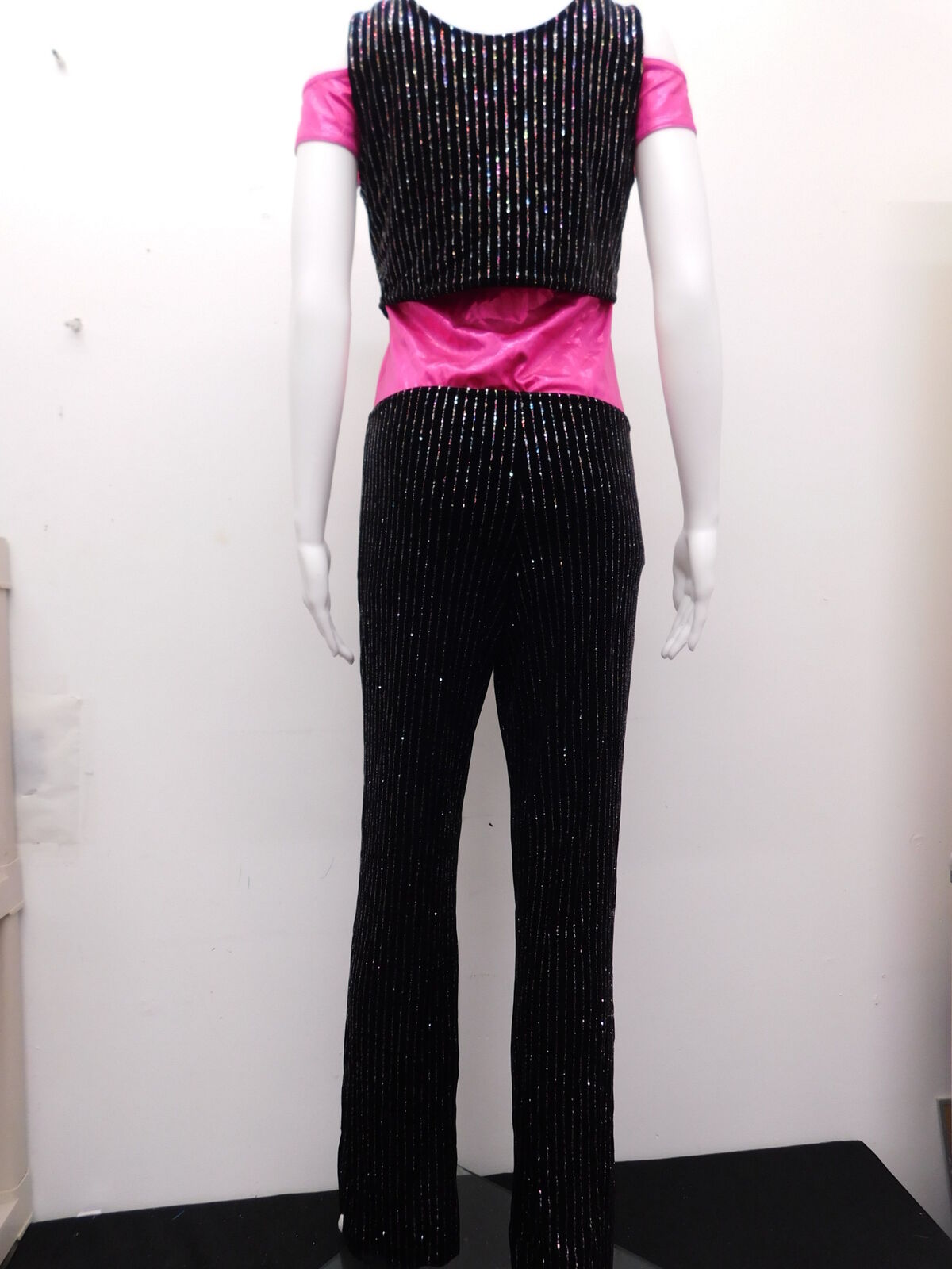Pre-Owned Costume Costume Gallery   Medium Adult Pink Suit Jazz Glitter Gangster